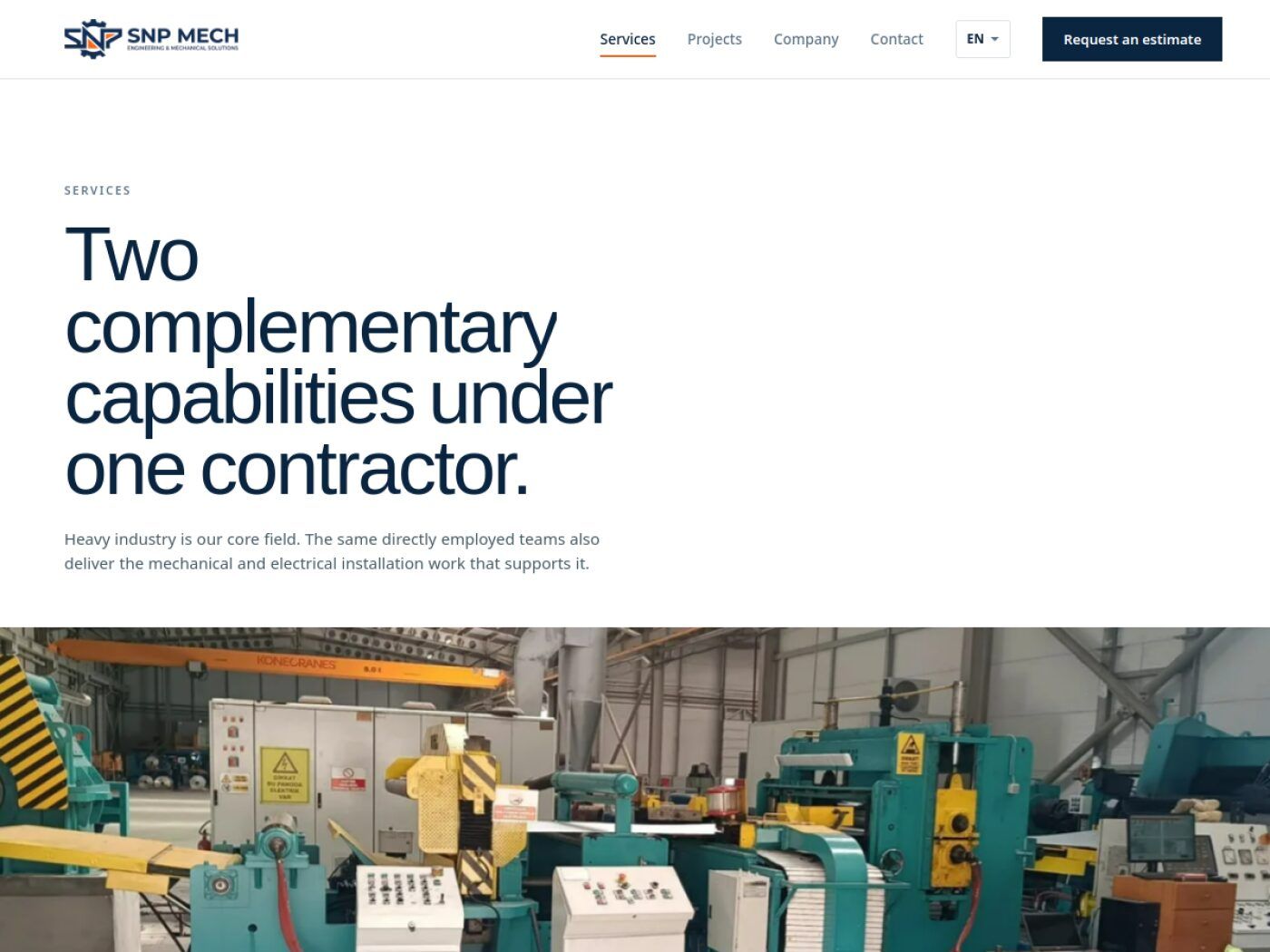 SNP Mech website